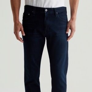 AG Adriano Goldschmied "The Everett Slim Straight Sueded-Luxury Jeans-34/32